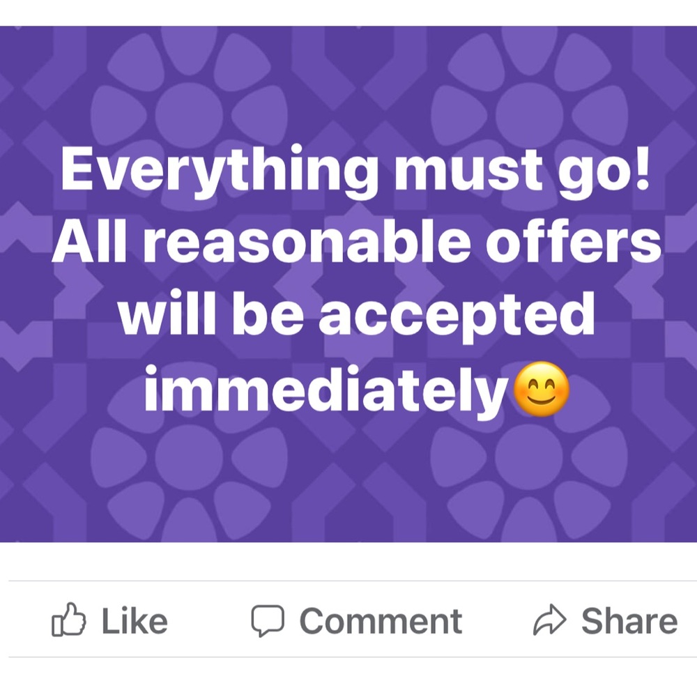 Everything must go!
